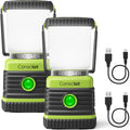 Rechargeable LED Camping Lantern, 1000LM, 4 Modes, Power Bank, IPX4 Waterproof, 2 Pack
