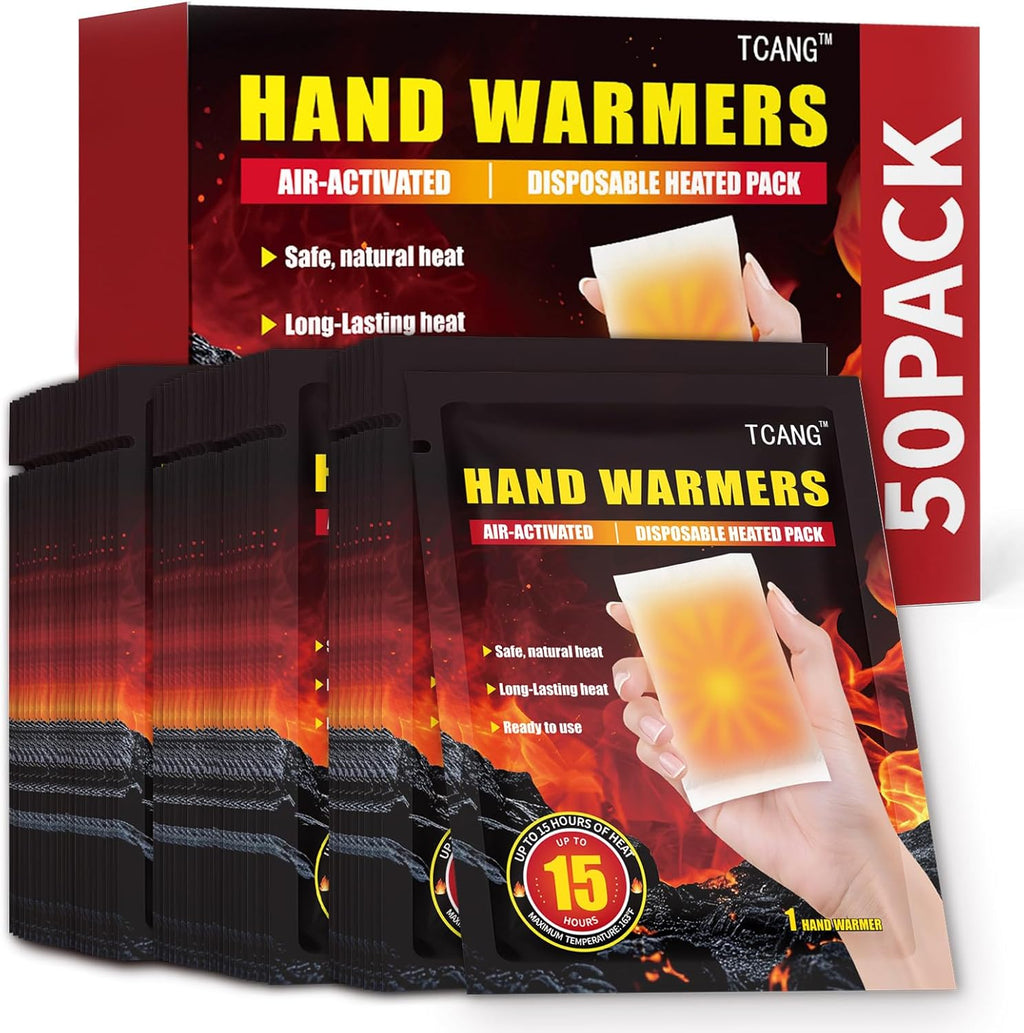 Disposable Hand Warmers - Up to 15 Hours of Heat, All Natural, Odorless, Portable for Outdoor Sports
