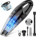 Cordless Handheld Vacuum with LED Light, USB Charging, 1.65Lbs Lightweight for Car/Home/Pet
