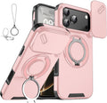 Slide Camera Protection Magnetic Stand Phone Case with Rotatable Kickstand