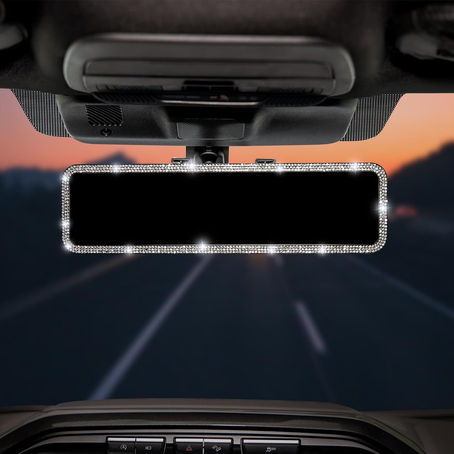 11.81 Inch Panoramic Convex Interior Clip-on Wide Angle Mirror for Car SUV Trucks
