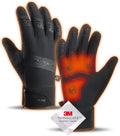 100% Waterproof Winter Gloves with Touchscreen Fingers, Anti-Slip Palm for Running, Cycling, Driving