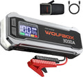 4000A 24000mAh Portable Jump Starter with 65W Quick Charger, LED Display & Flashlight for 12V Vehicles