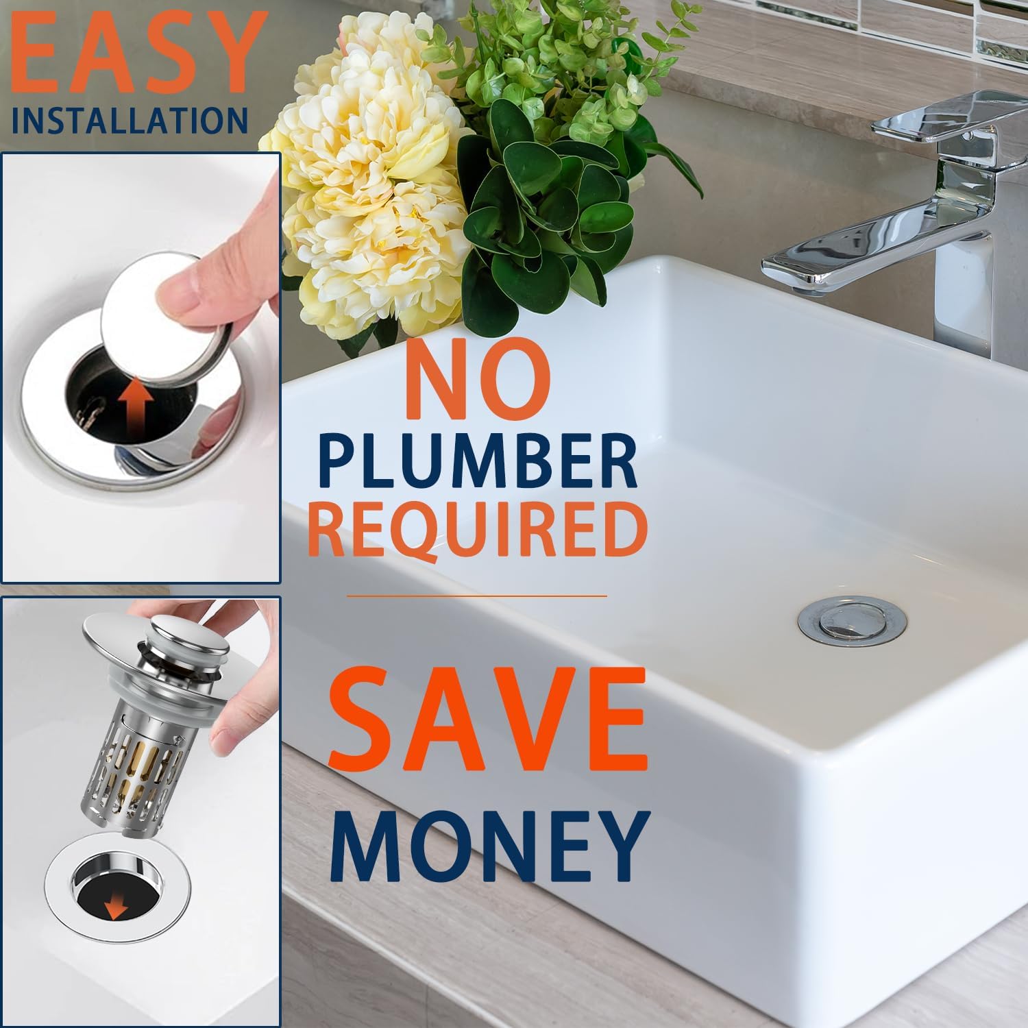 Bathroom Sink Drain Strainer