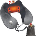 Heated Shiatsu Neck Massager Pillow - Portable Deep Tissue Pain Relief for Travel, Office & Home