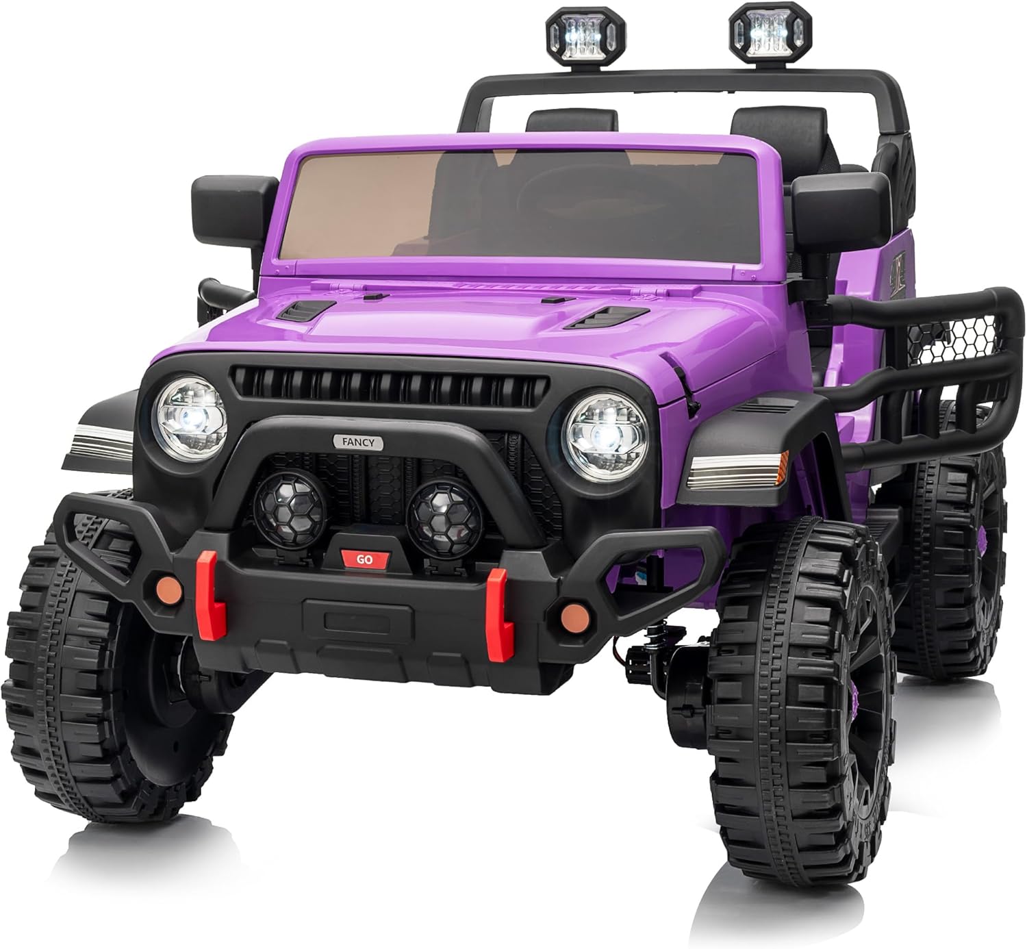 24V 2-Seater Kids Electric Ride-On Truck with Remote Control, 4x4 All-Terrain