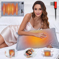 USB-Powered Heating Pillow Cover for Back Pain Relief - Soft Velvet Warmer Pad for Lumbar Support
