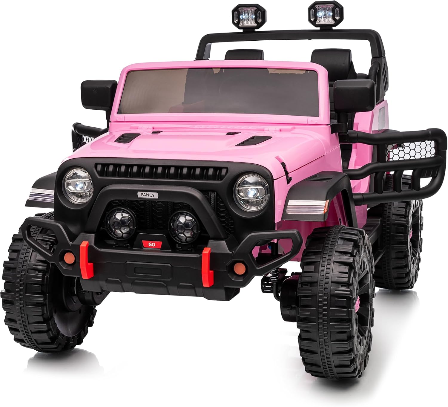 24V 2-Seater Kids Electric Ride-On Truck with Remote Control, 4x4 All-Terrain