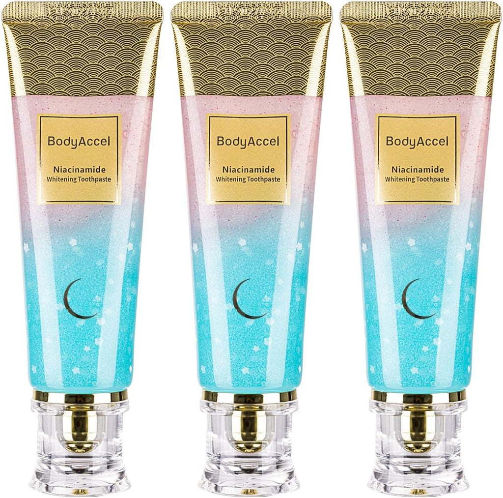 Niacinamide Whitening Toothpaste 2-Pack: Natural Formula for Brighter Teeth & Fresh Breath