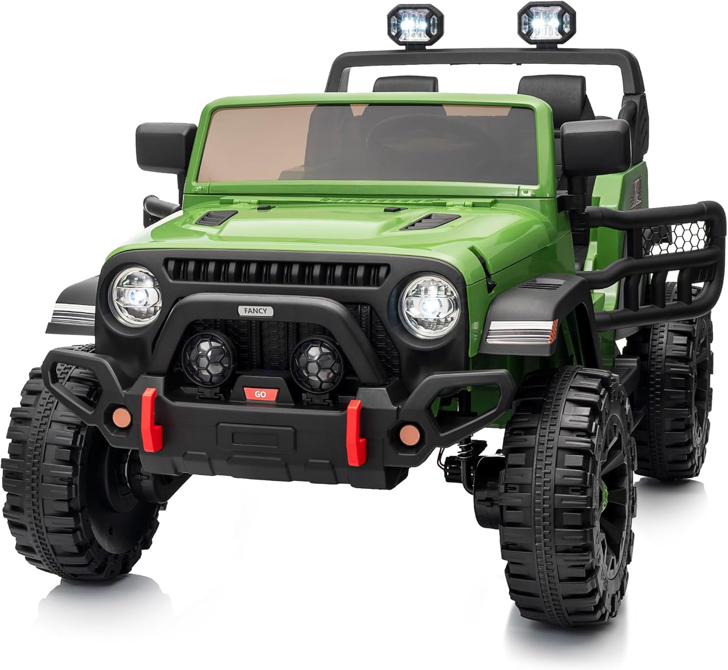 24V 2-Seater Kids Electric Ride-On Truck with Remote Control, 4x4 All-Terrain
