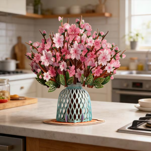 🏆85K+ SOLD! 🌼💌 Forever-Blooming 3D Flower Pop-Up Card– Personalized Love Message & Everlasting Bloom 🎁