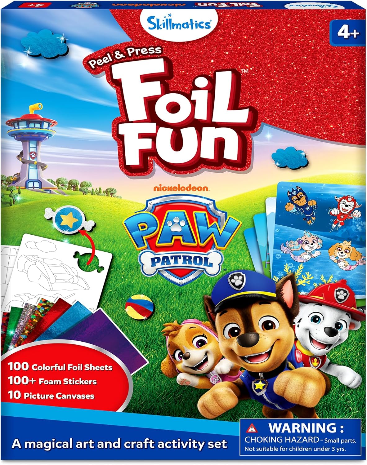 Foil Fun Holiday Art & Craft Kit for Kids Ages 4-9, Mess-Free Creative Activity