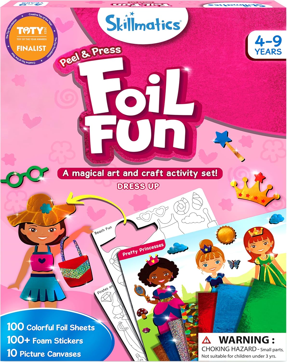 Foil Fun Holiday Art & Craft Kit for Kids Ages 4-9, Mess-Free Creative Activity