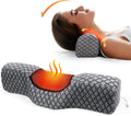 Heated Memory Foam Cervical Neck Pillow for Pain Relief with USB Graphene Heating