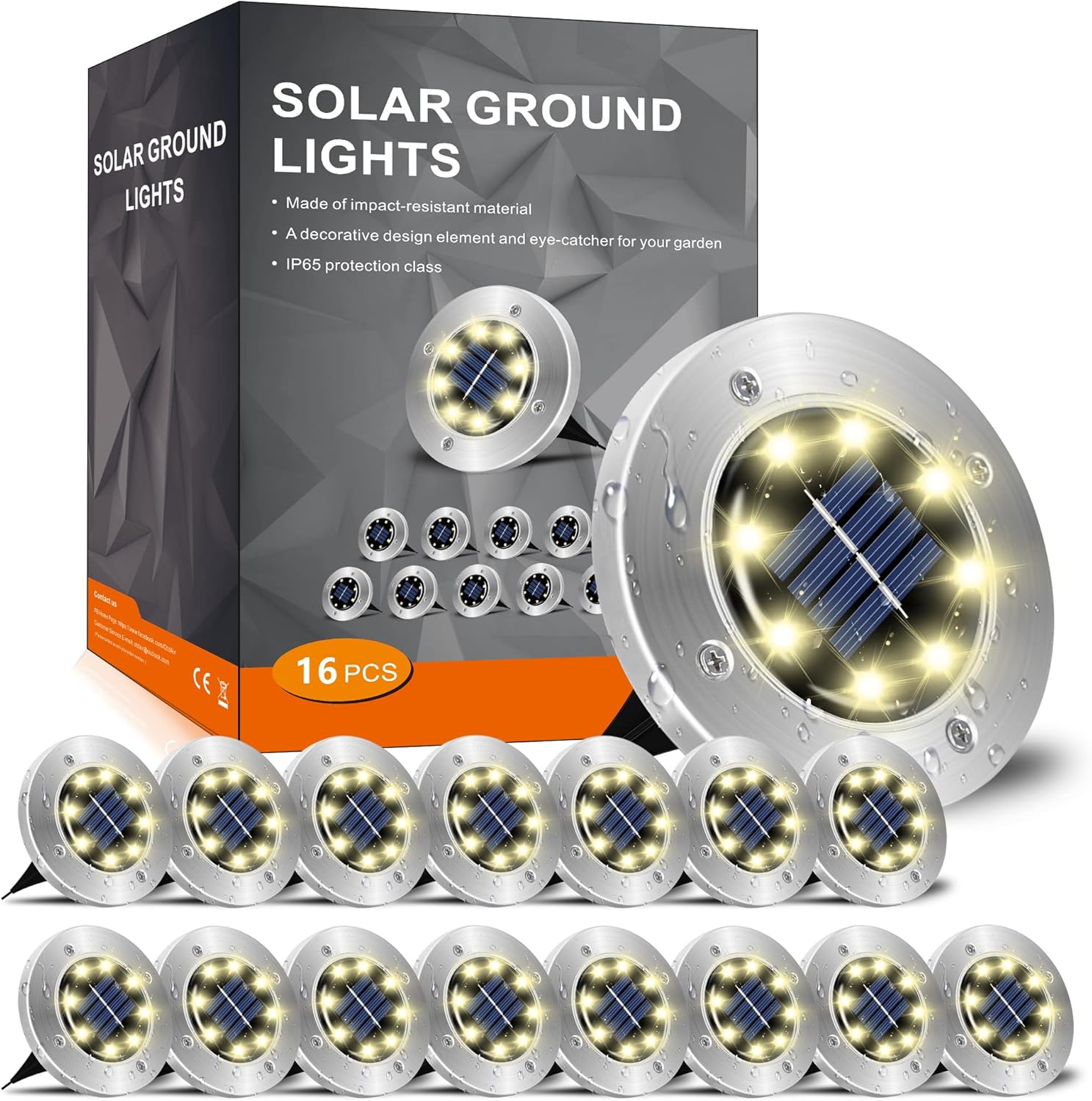 4 Pack Solar Outdoor Lights Waterproof, Garden Landscape Lighting for Lawn Yard Deck Driveway
