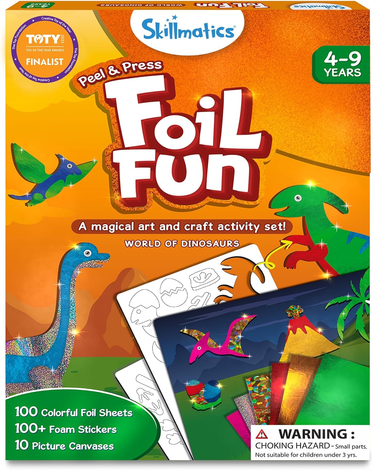 Foil Fun Holiday Art & Craft Kit for Kids Ages 4-9, Mess-Free Creative Activity
