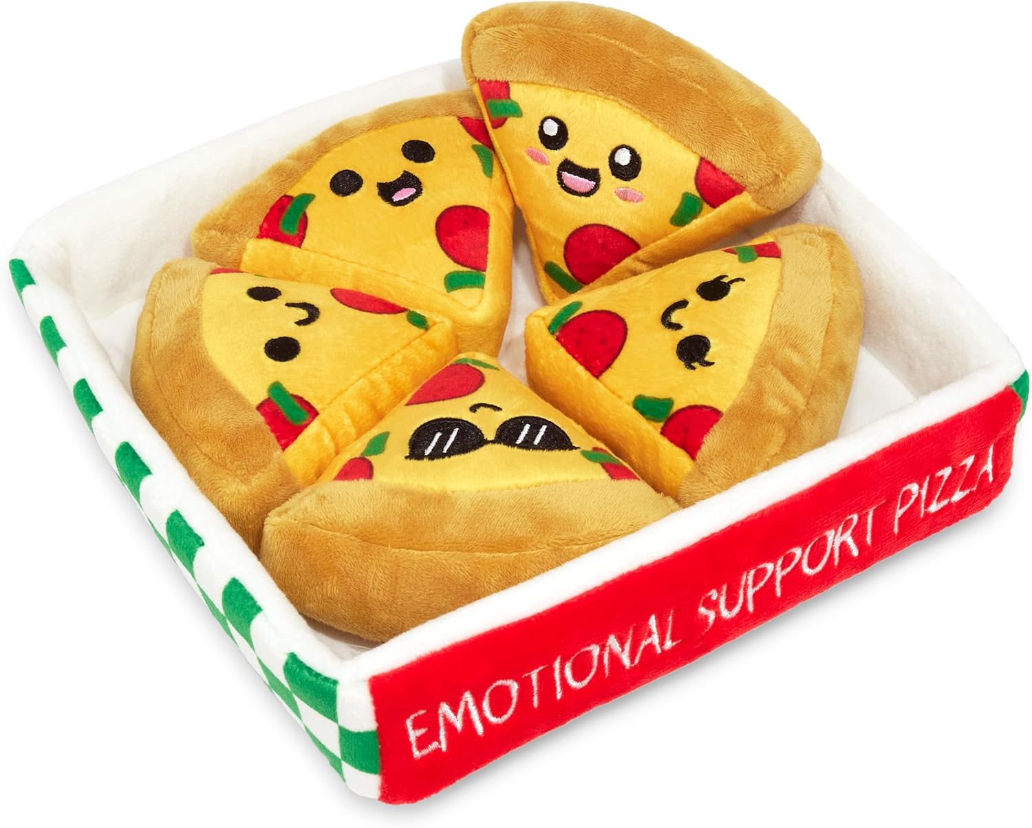 Emotional Support Chicken Nuggets Plush Set with Basket - 5 Adorable Stuffed Toys for Comfort & Fun