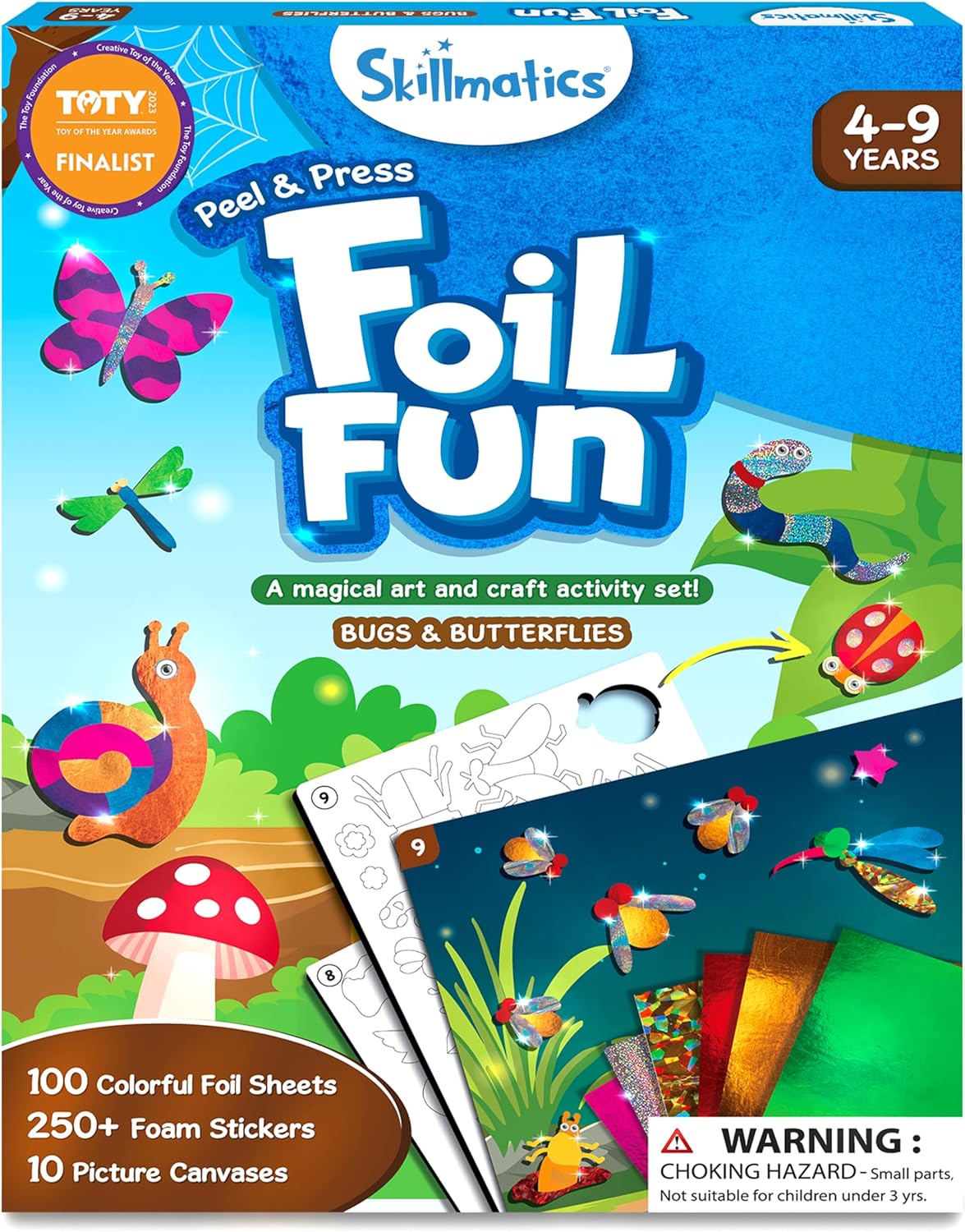 Foil Fun Holiday Art & Craft Kit for Kids Ages 4-9, Mess-Free Creative Activity