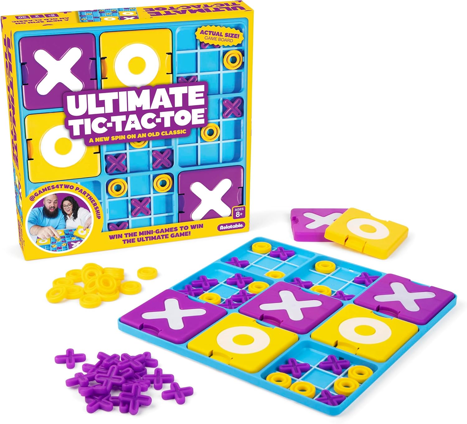 Magnetic Strategy Game for Family Game Night - 20 Magnets with Rope