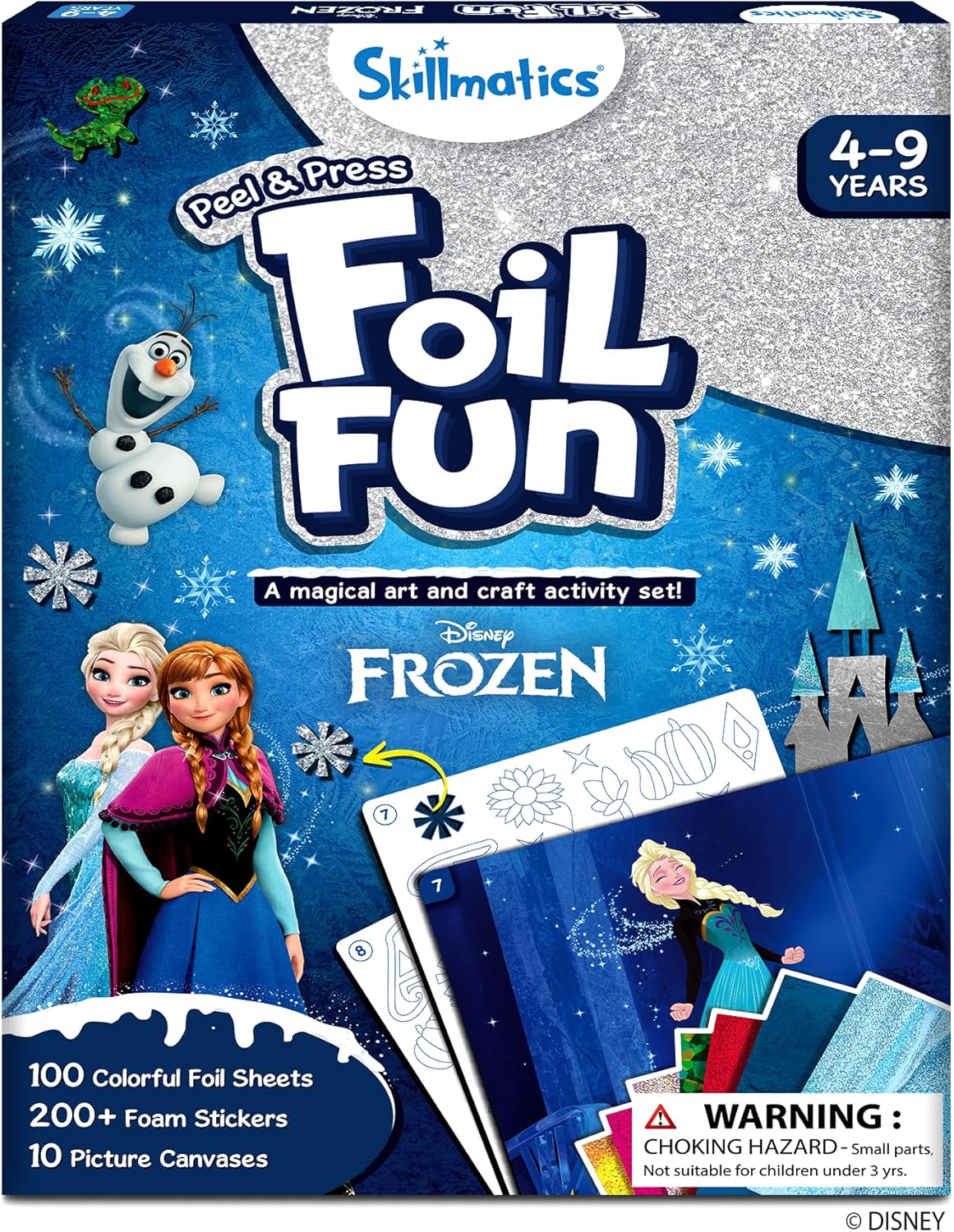 Foil Fun Holiday Art & Craft Kit for Kids Ages 4-9, Mess-Free Creative Activity