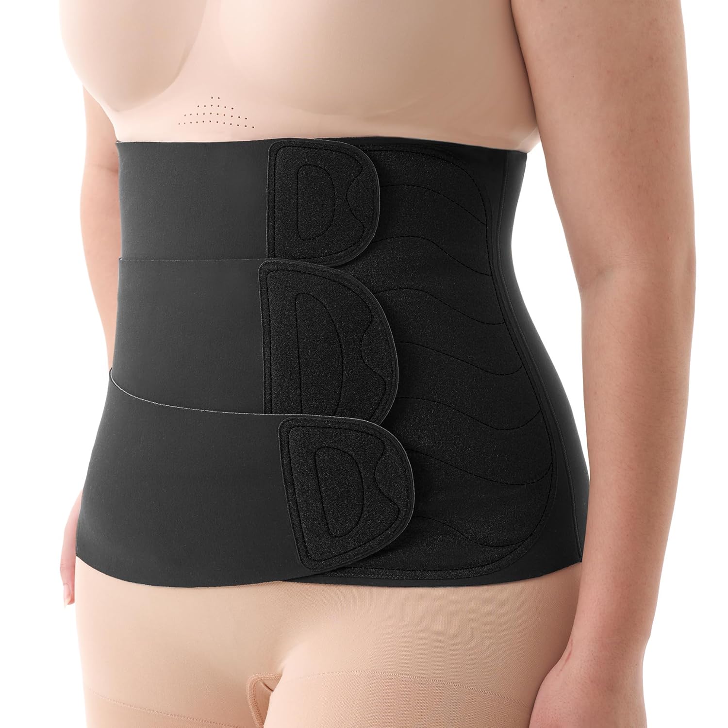Postpartum Belly Band for Natural and C-Section Recovery with 3D Abdomen Lifting & Back Support