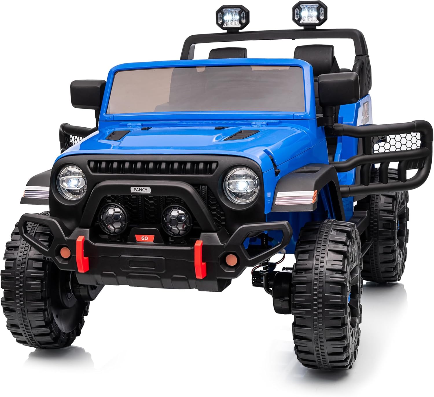 24V 2-Seater Kids Electric Ride-On Truck with Remote Control, 4x4 All-Terrain