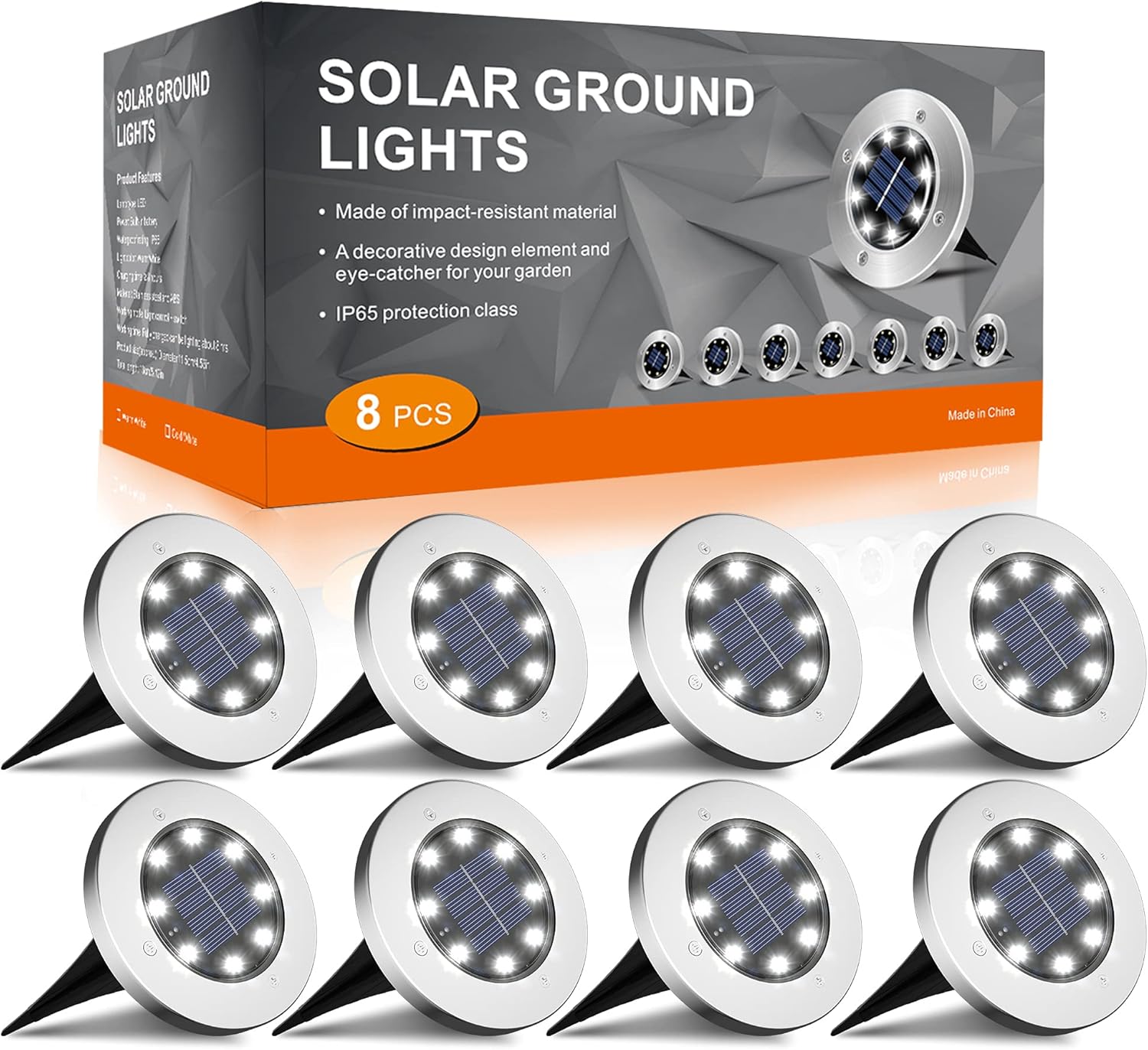 4 Pack Solar Outdoor Lights Waterproof, Garden Landscape Lighting for Lawn Yard Deck Driveway