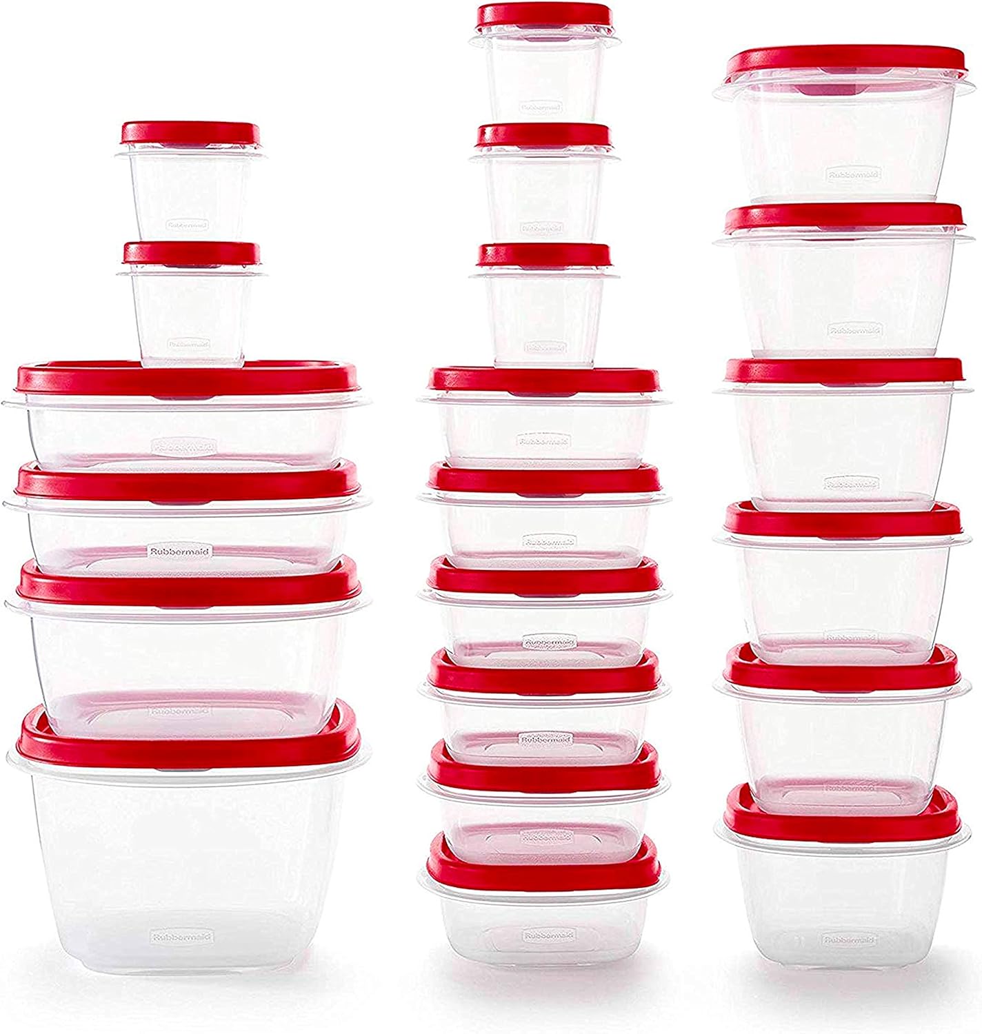 60-Piece Food Storage Containers with Vented Lids, Microwave and Dishwasher Safe Set