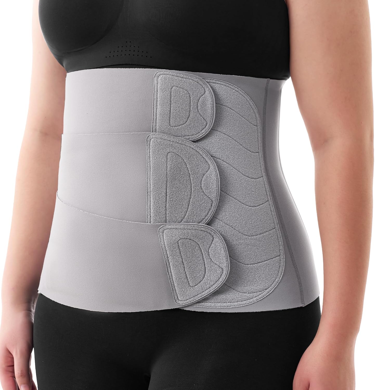 Postpartum Belly Band for Natural and C-Section Recovery with 3D Abdomen Lifting & Back Support