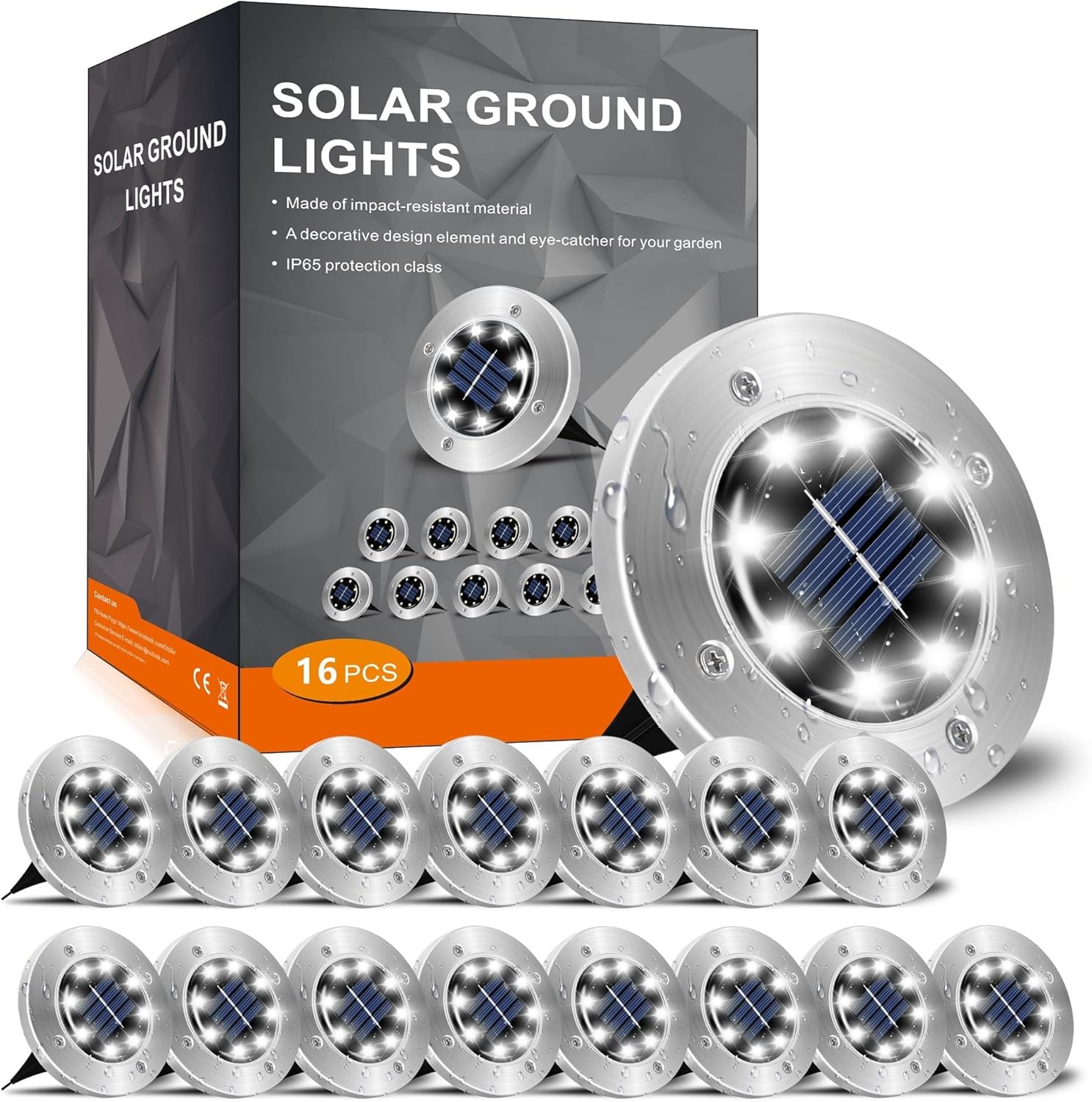4 Pack Solar Outdoor Lights Waterproof, Garden Landscape Lighting for Lawn Yard Deck Driveway