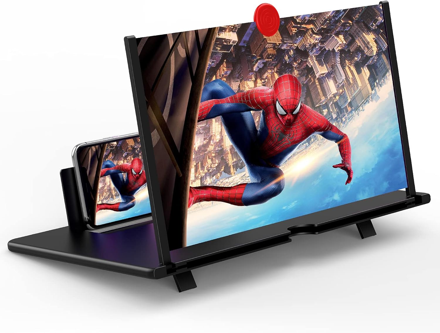12" HD Phone Screen Magnifier - 3D Amplifier Projector for Movies & Gaming