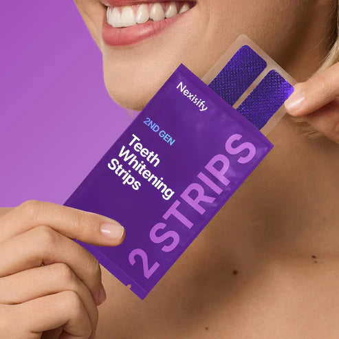 ✨ 14 Strips - Purple Teeth Whitening Strips (Gen 2) - 8x Brighter Smile