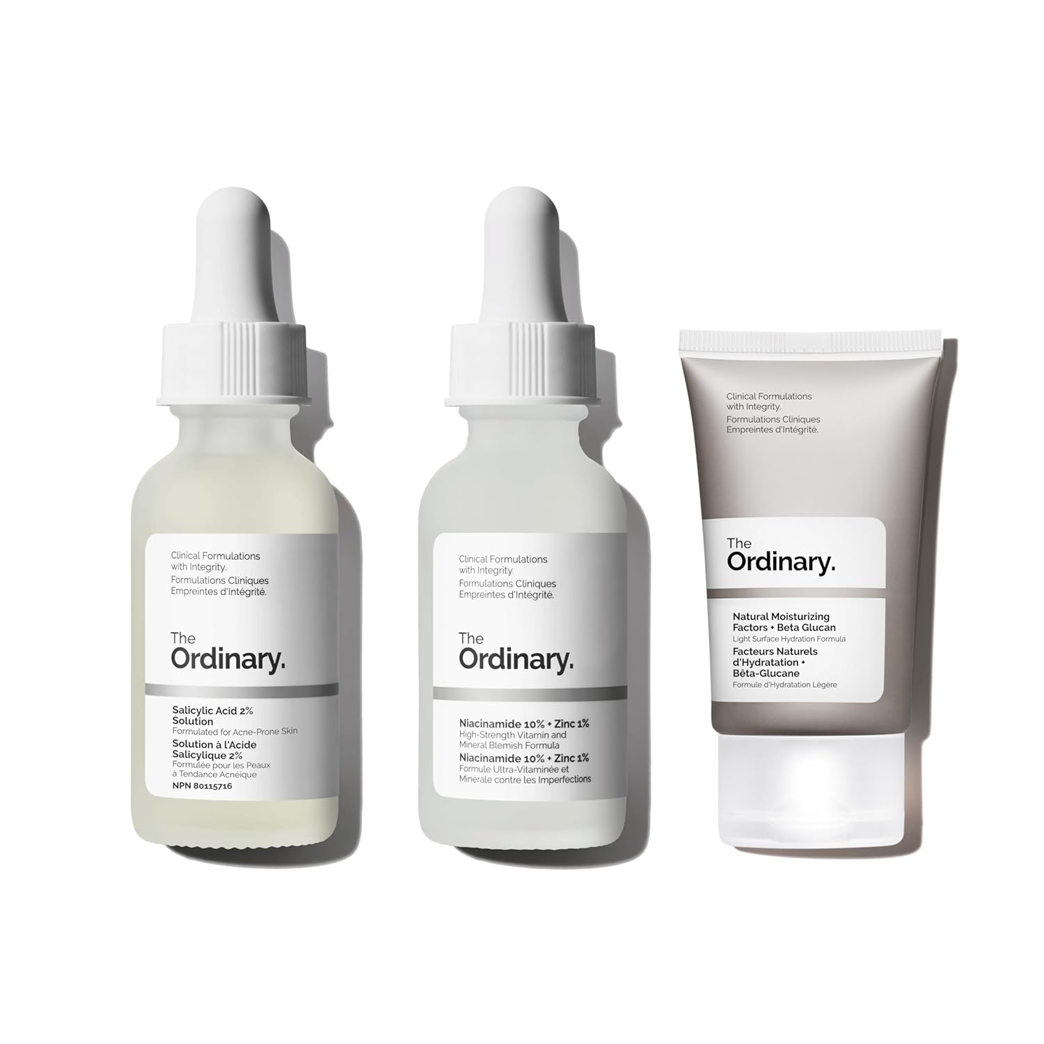 Acne Control Skin Care Bundle for Oily Skin - Salicylic Acid & Niacinamide Set