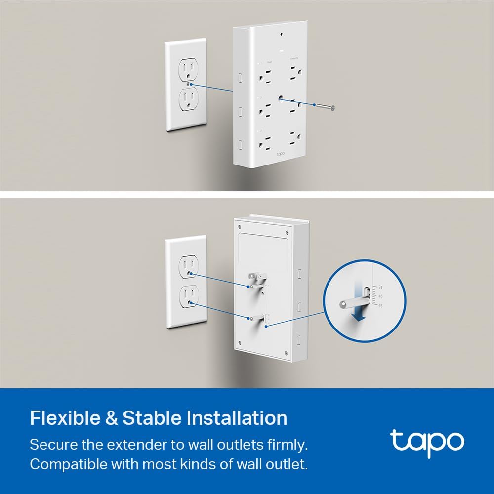 9-in-1 Smart Plug Outlet Extender with 3 Smart Outlets, 18W USB-C Fast Charging & Night Light