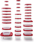 60-Piece Food Storage Containers with Vented Lids, Microwave and Dishwasher Safe Set