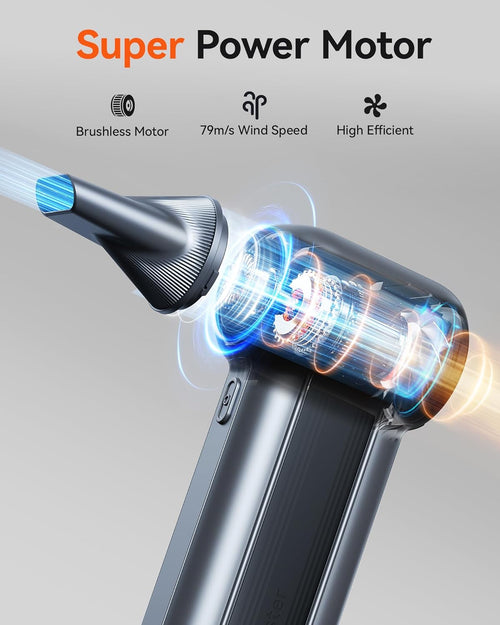 150,000RPM Cordless Air Duster with 3-Speed Adjustable & 45m/s Turbo Power