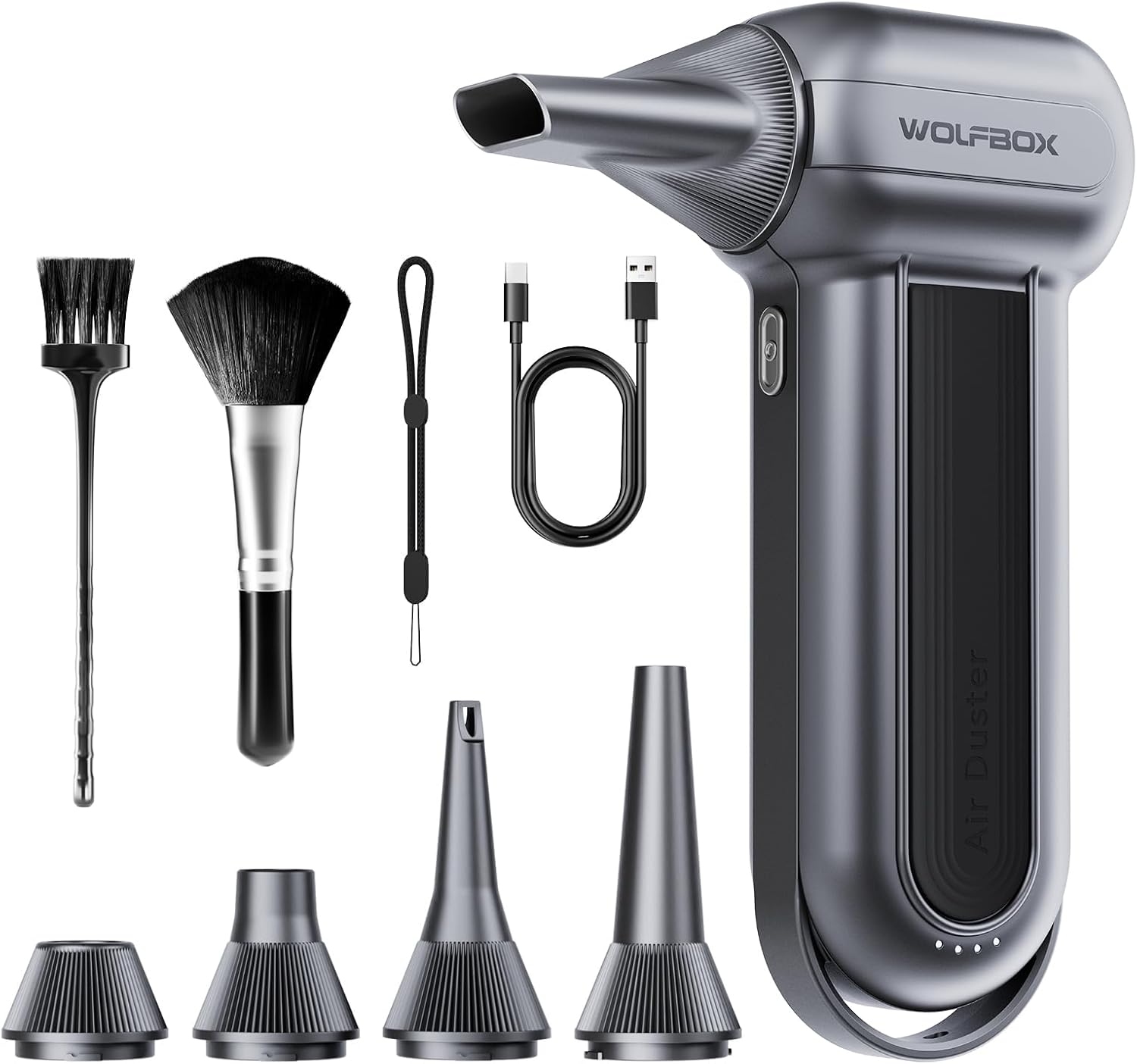 150,000RPM Cordless Air Duster with 3-Speed Adjustable & 45m/s Turbo Power