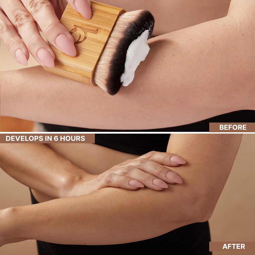 Natural Self Tanner Lotion - Organic Ingredients for Streak-Free Sunless Glow, Fair to Medium