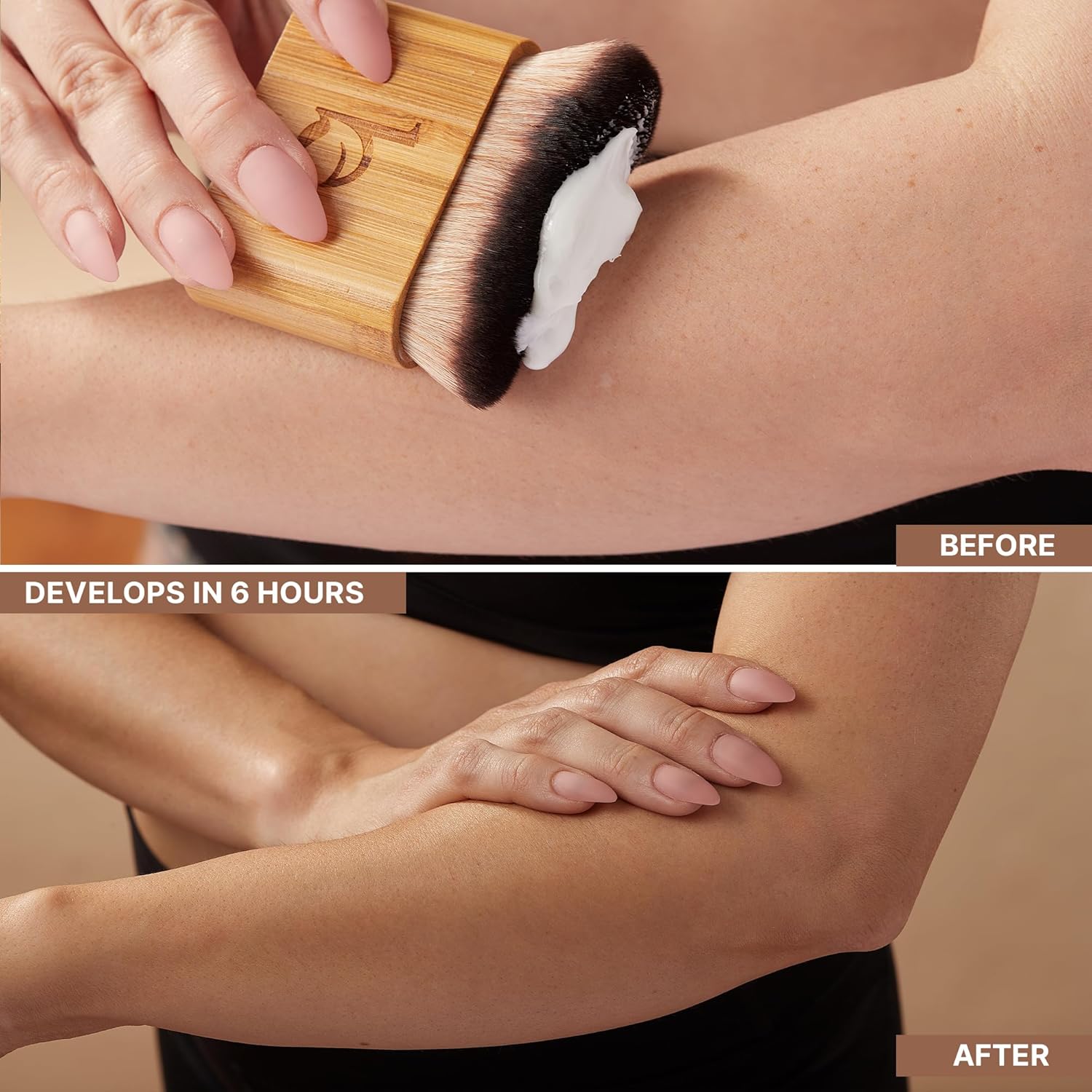 Natural Self Tanner Lotion - Organic Ingredients for Streak-Free Sunless Glow, Fair to Medium