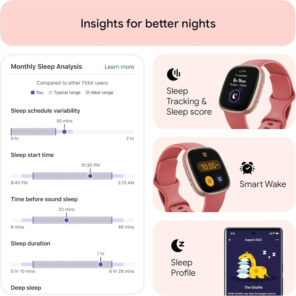 Fitness Smartwatch with GPS, 40+ Exercise Modes & Sleep Tracking