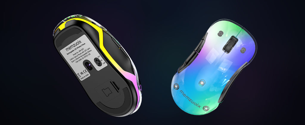 Silent Wireless Gaming Mouse with Rechargeable Battery & Adjustable DPI - Ergonomic Design for PC/Work