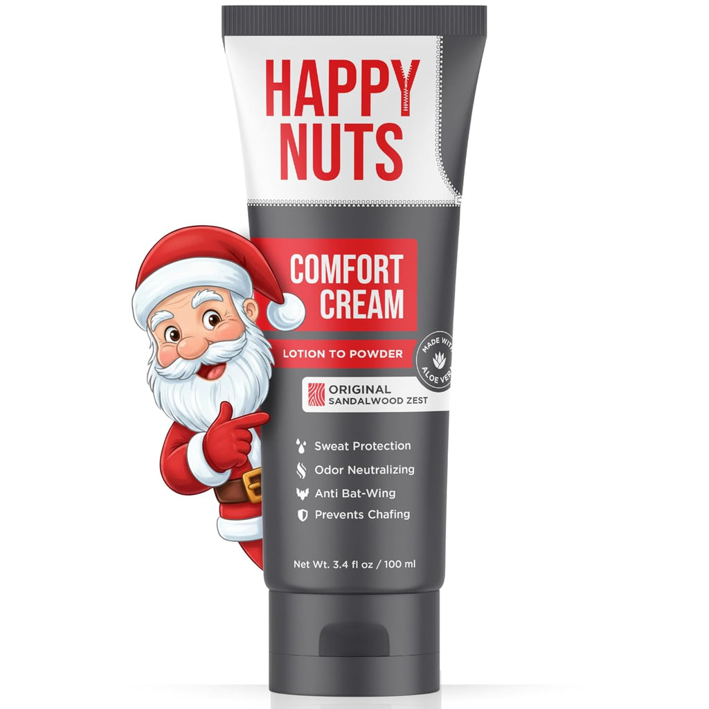 Men's Anti-Chafing Deodorant Cream: Aluminum-Free Formula with Lotion-to-Powder Technology | Odor & Sweat Defense