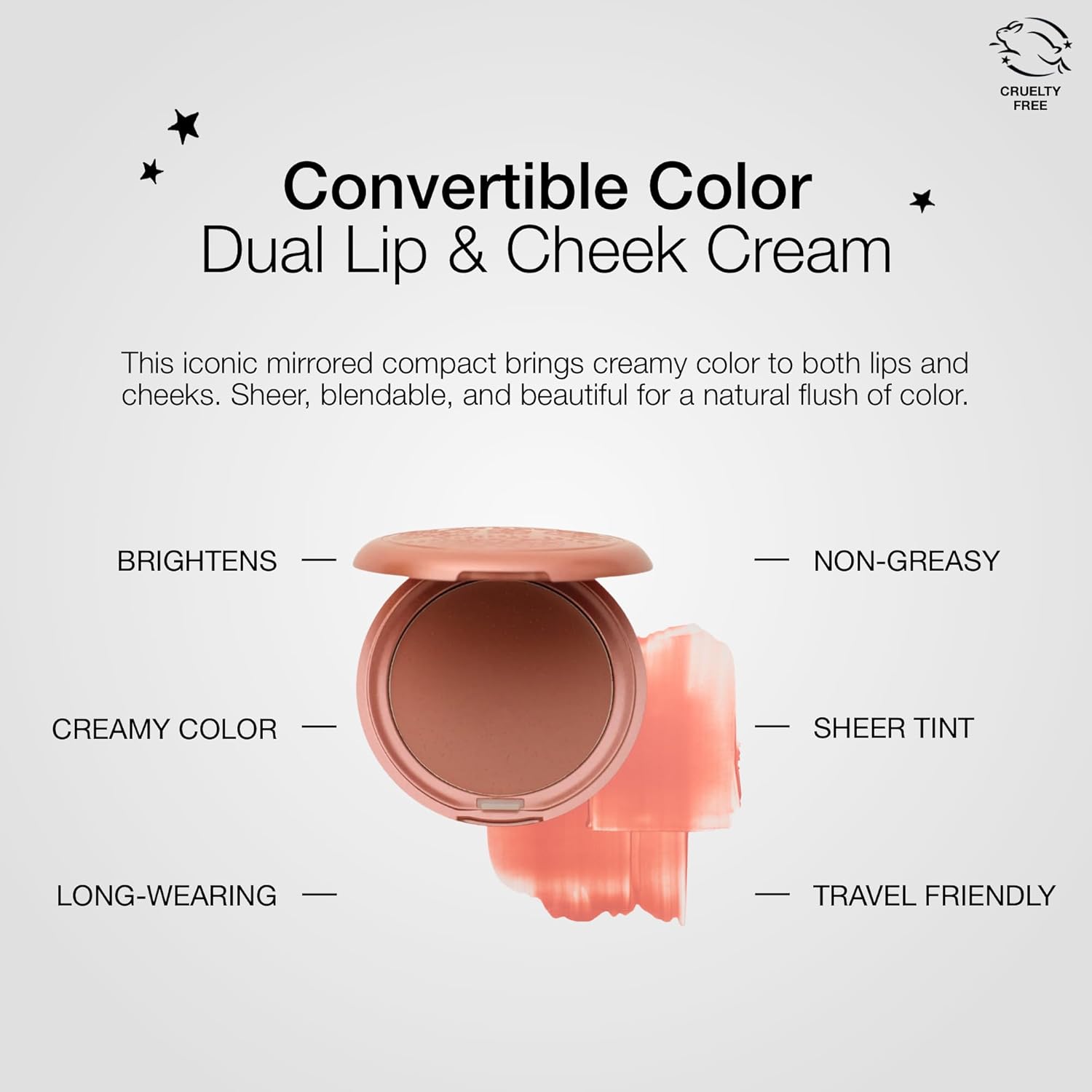 Convertible Color Dual Lip and Cheek Cream - Versatile Cream Blush and Lip Tint for a Radiant Finish