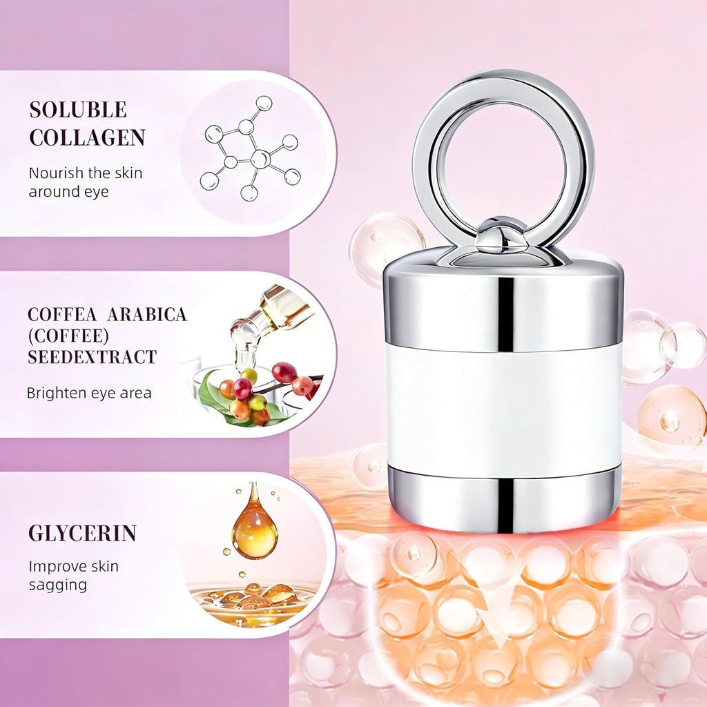 Firming Neck & Eye Cream Bundle with Electric Massage & Red Light, Anti-Wrinkle Revitalizing Set