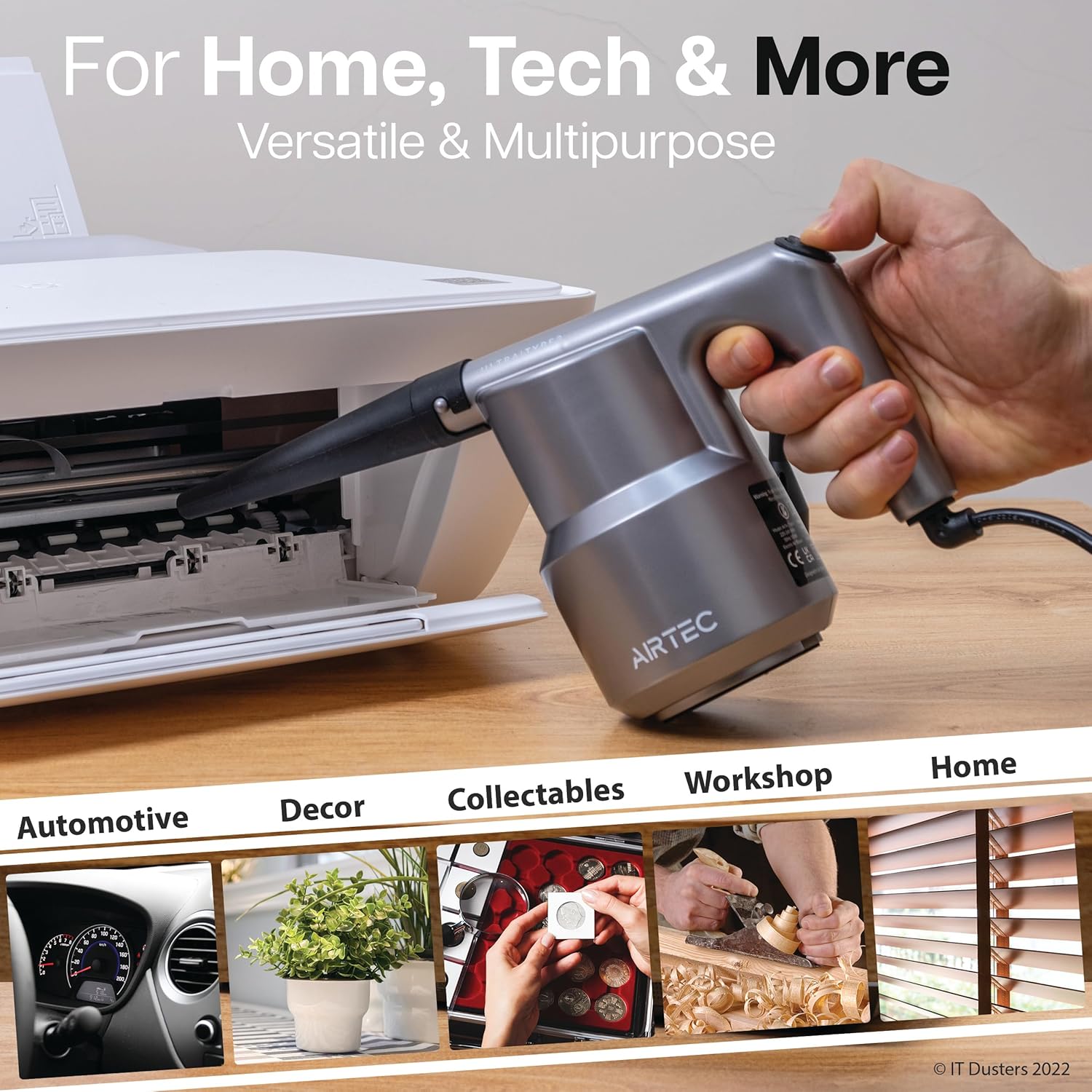 Electric Air Duster Blower for Electronics & Home Cleaning - Type 3 | Eco-Friendly Alternative to Compressed Air Cans