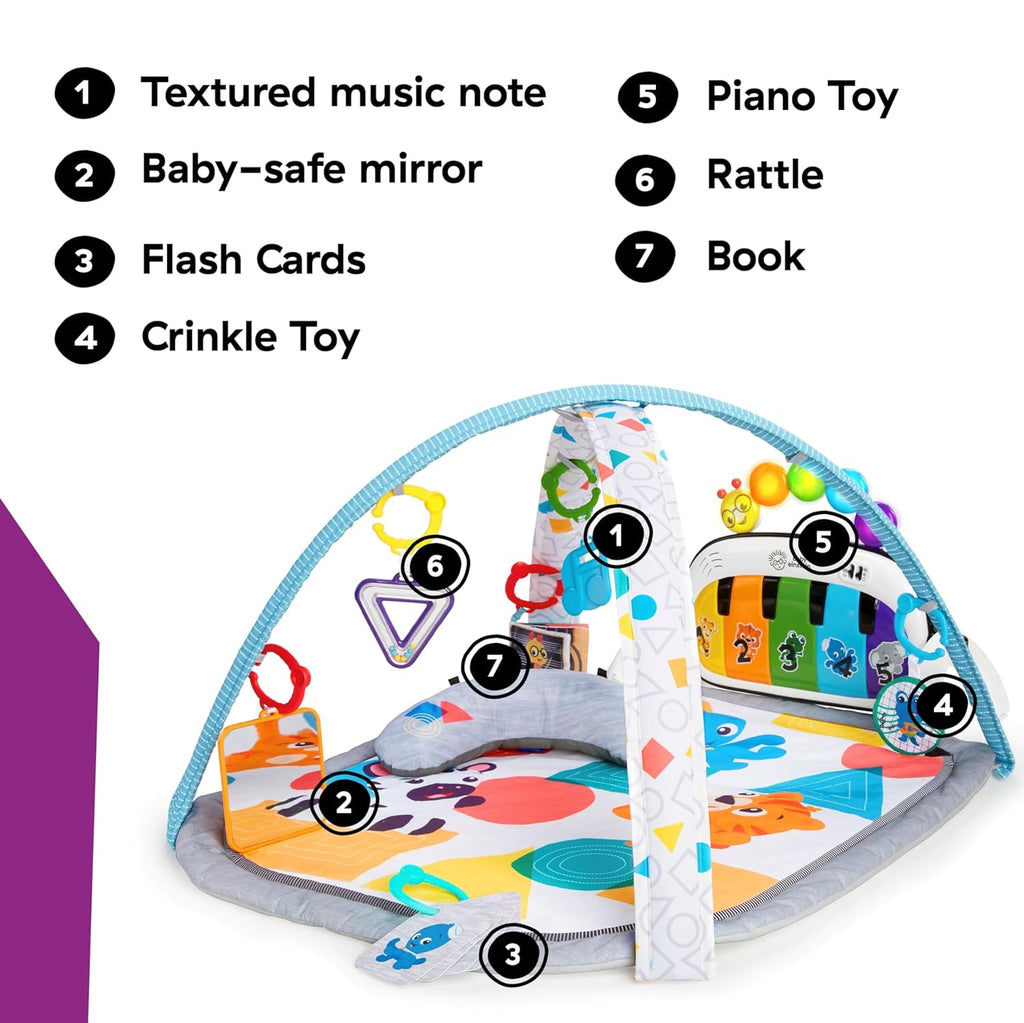 4-in-1 Kickin' Tunes Music & Language Discovery Play Gym with Magic Touch Piano