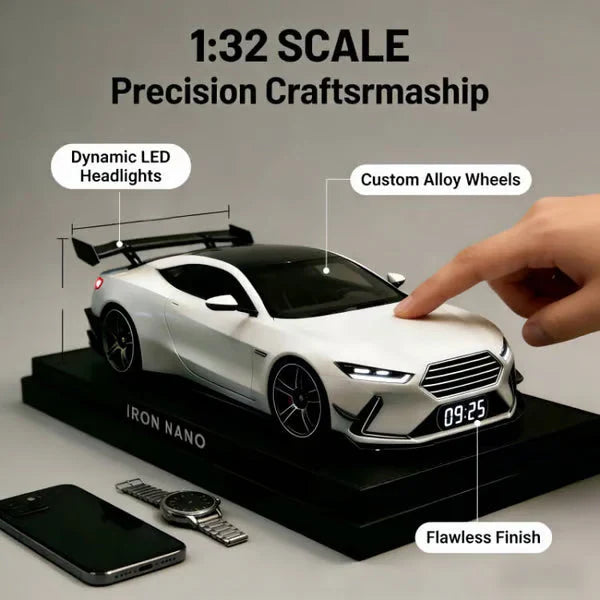 🖤2026 New Year · 40% OFF🖤Hypercar Alarm Clock 🏎️Realistic Sound & Light Effects