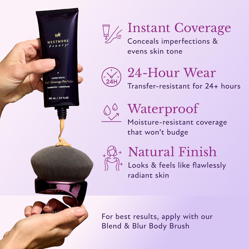 Waterproof Body Foundation & Concealer - Long-Lasting Coverage for Tattoos, Scars & Stretch Marks