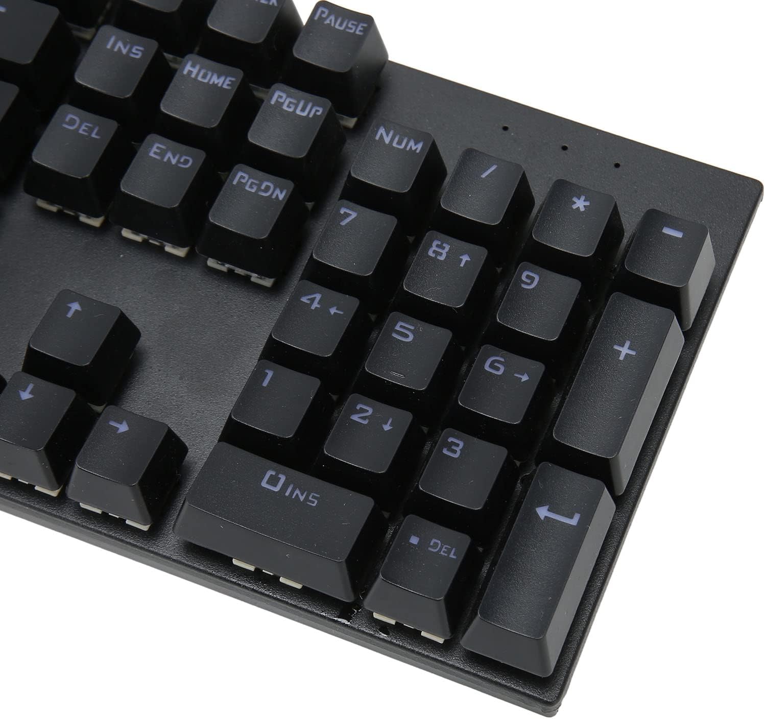 104-Key Blue Switch RGB Mechanical Keyboard with 28 Backlight Modes & Ergonomic Design