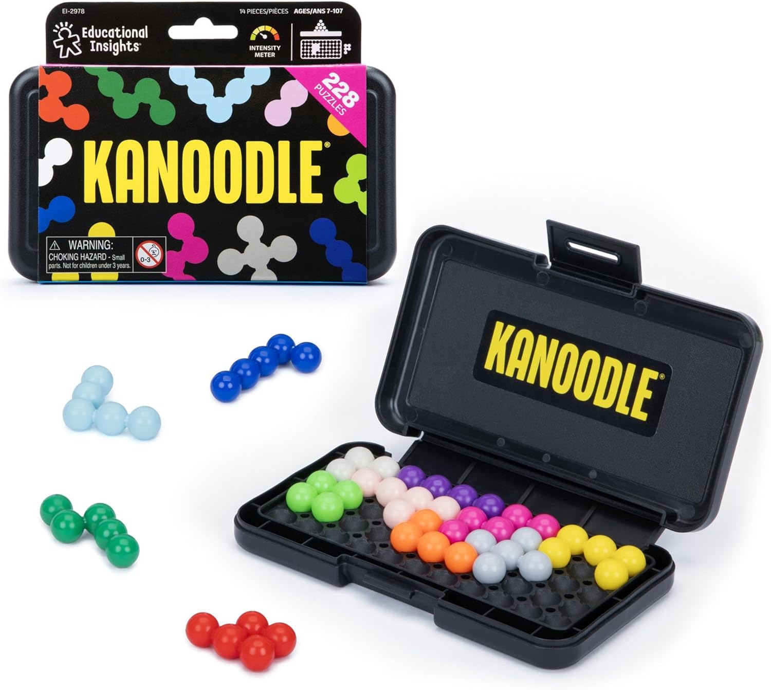 3D Brain Teaser Puzzle Game: 200+ Challenges for Ages 7+ | Portable Travel Companion